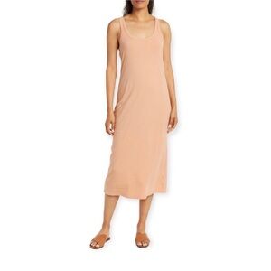 James Perse Soft U-neck Midi Tank Dress Size Medium